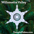 Willamette Valley Oregon Temple Christmas Ornament
