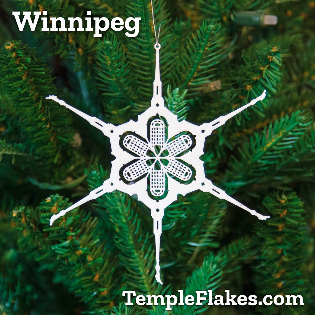 Winnipeg Manitoba Temple Christmas Ornament