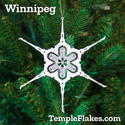 Winnipeg Manitoba Temple Christmas Ornament