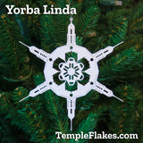 All 9 California TempleFlakes Christmas Ornaments