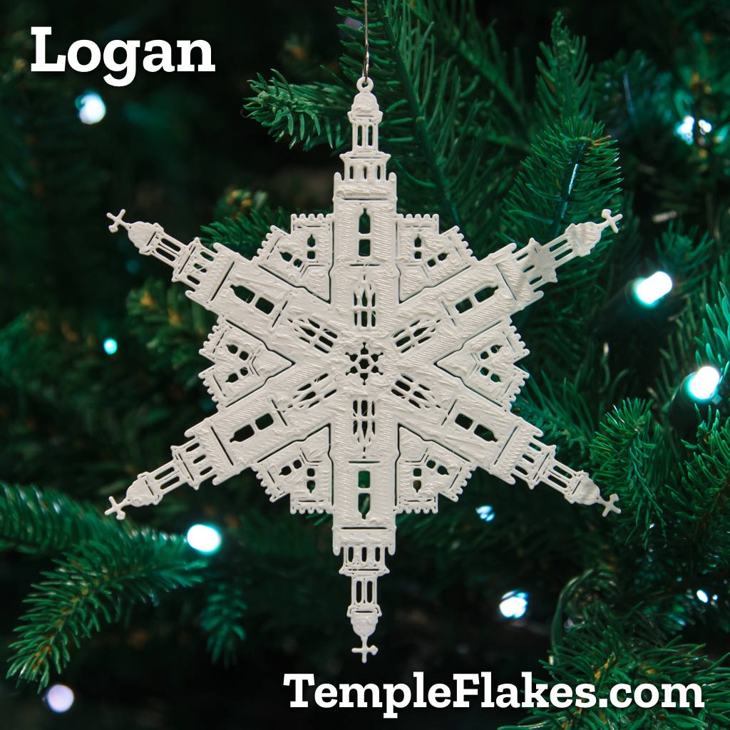 Logan Utah Temple Christmas Ornament