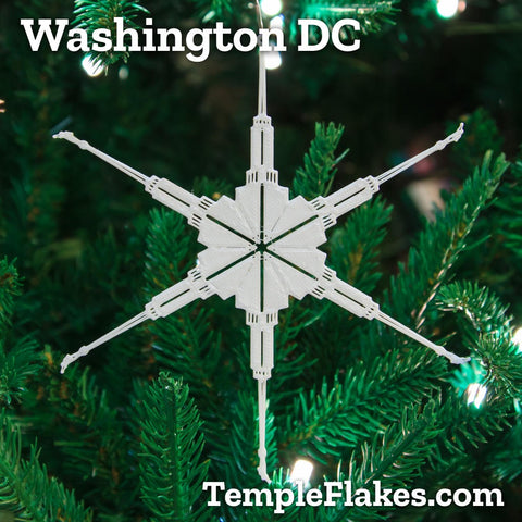 Washington DC Temple Christmas Ornament