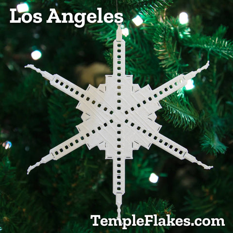 Los Angeles California Temple Christmas Ornament