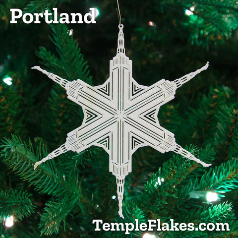 Portland Oregon Temple Christmas Ornament