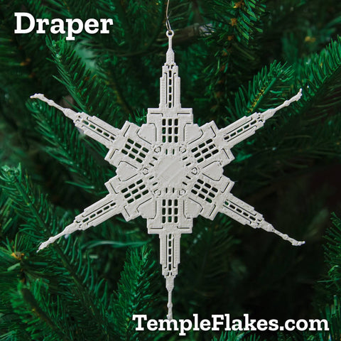 Draper Utah Temple Christmas Ornament