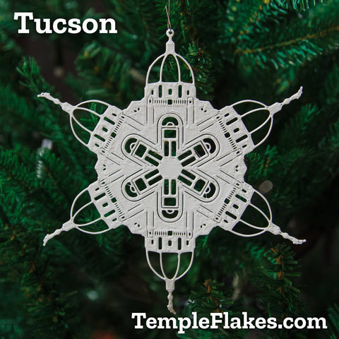 Tucson Arizona Temple Christmas Ornament