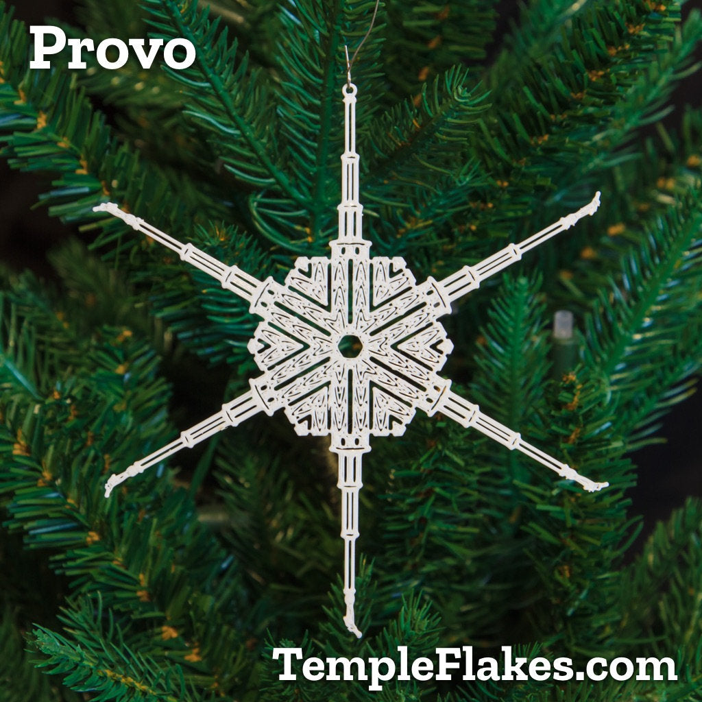 Provo Utah Temple Christmas Ornament