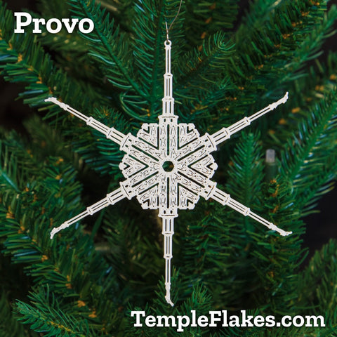 Provo Utah Temple Christmas Ornament