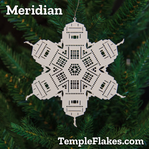 Meridian Idaho Temple Christmas Ornament